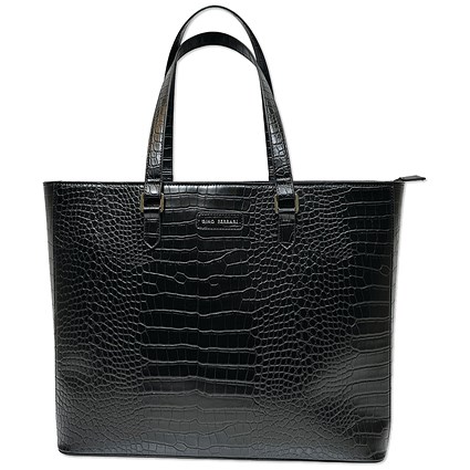 Gino Ferrari Crocodile Embossed Business Tote
