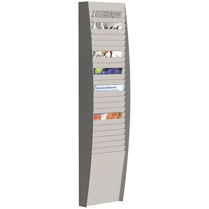 Fast Paper A4 Document Control Panel 25 Compartments Grey