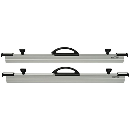Arnos Hang-A-Plan Binders with Handles A1 Silver Pack of 2 D100A2PK