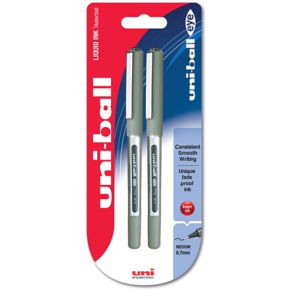 Uni-Ball Eye Medium Black Blister Pack (Pack of 12) Uni-Ball Eye Medium Black Blister Pack (Pack of 12)