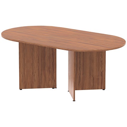 Impulse Arrowhead Boardroom Table, 1800mm Wide, Walnut