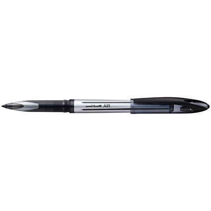Uni-ball AIR UBA-188L Rollerball Pens, Black, Pack of 12