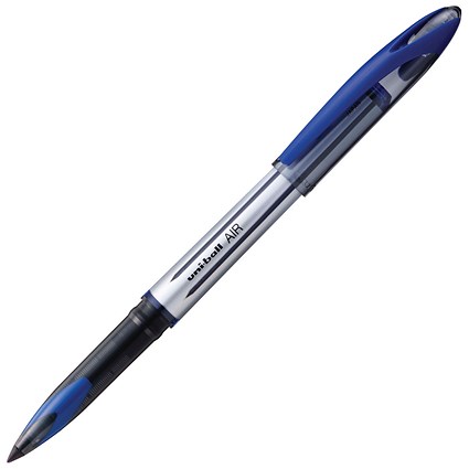 Uni-ball AIR UBA-188L Rollerball Pens, Blue, Pack of 12