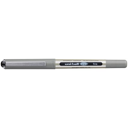 Uni-Ball Liquid Ink Rollerball Pen UB-157E Black (Pack of 12)