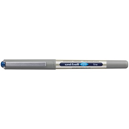 Uni-Ball Liquid Ink Rollerball Pen UB-157E Blue (Pack of 12)