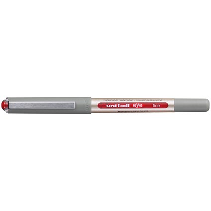 Uni-Ball Liquid Ink Rollerball Pen UB-157E Red (Pack of 12)