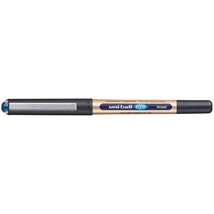 Uni-Ball Liquid Ink UB-150-10E Rollerball Pen Blue (Pack of 12)