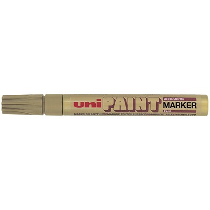 Uni-Ball UniPAINT Marker PX20 Permanent Gold (Pack of 12)