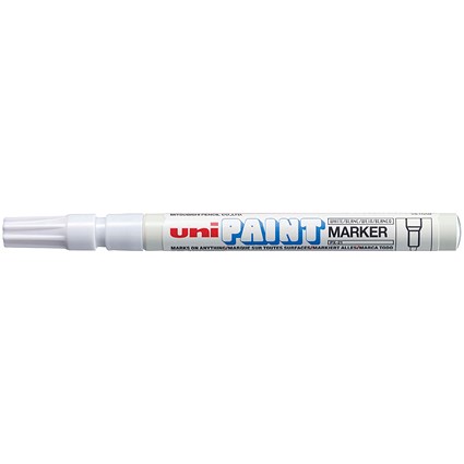 Uni-Ball UniPAINT PX21 Paint Marker Fine White (12 Pack)