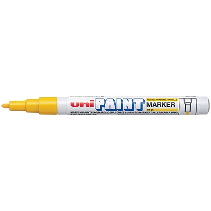 Uni-Ball UniPAINT PX21 Paint Marker Fine Yellow (12 Pack)