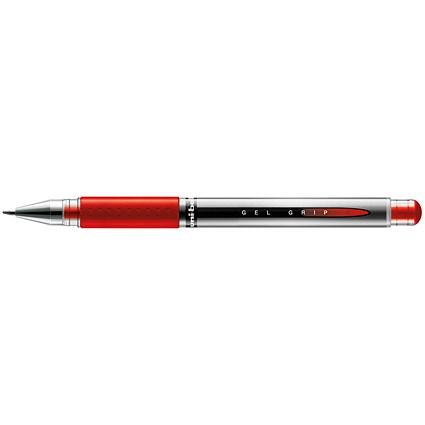 Uni-Ball UM151S SigNo Gel Rollerball, Comfort Grip, Red, Pack of 12