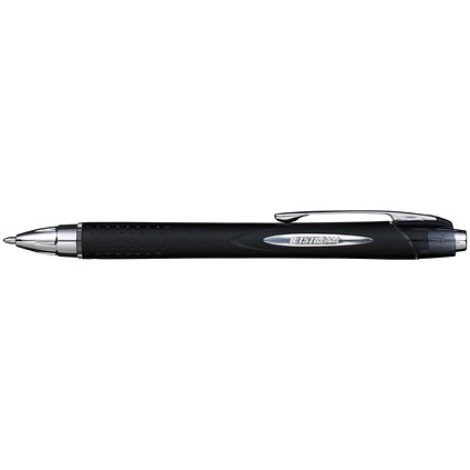 Uni-ball Retractable Jetstream RT Rollerball Pen, Black, Pack of 12