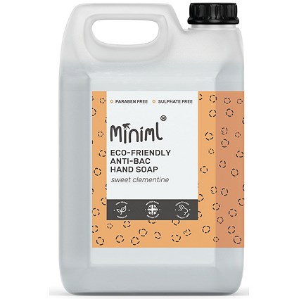 Miniml Hand Wash, Sweet Clementine, 5 Litres