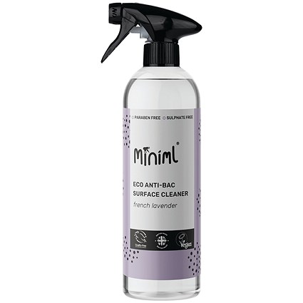 Miniml Anti-Bac Surface Cleaner, French Lavender, 750ml, Pack of 6