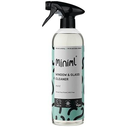 Miniml Window + Glass Cleaner Mint 750ml Bottle