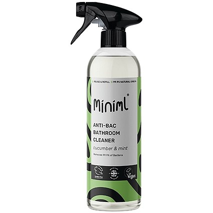 Miniml Bathroom Cleaner Cucumber + Mint 750ml Bottle