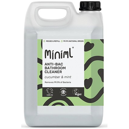 Miniml Bathroom Cleaner Cucumber + Mint 5L Refill