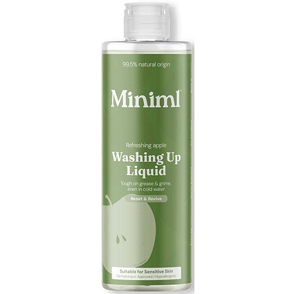 Miniml Washing Up Liquid Apple 400ml (Pack of 6)