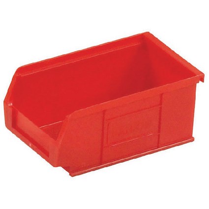 Barton Tc2 Small Parts Container Semi-Open Front Red 1.27L 165X100X75mm (Pack of 20) 010022