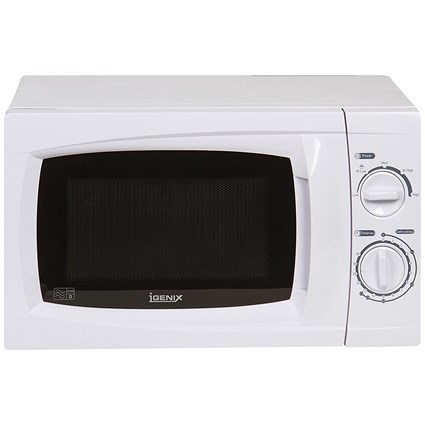 Igenix White Manual Microwave, 700w, 20 Litres