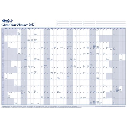 Mark-It Giant Year Planner 2022