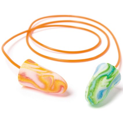 Moldex 7801 Spark Plugs Corded Earplugs, Assorted Colours, Pack of 200 Moldex 7801 Spark Plugs Corded Earplugs, Assorted Colours, Pack of 200