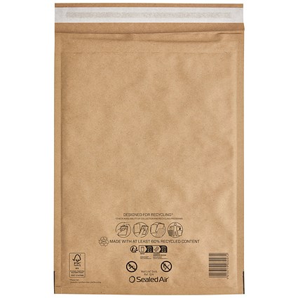 Sealed Air Mail Lite Bubble Postal Bag Gld G/4 Pack of 100 101273319
