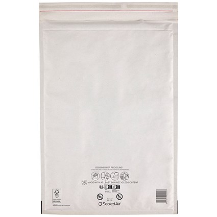 Sealed Air Mail Lite Bubble Postal Bag Wht J/6 Pack of 100 101273381