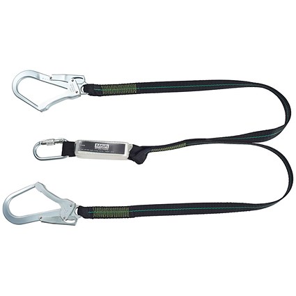 MSA Webbing Twin Leg Lanyard, 1.5m