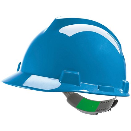 MSA V-Gard Safety Helmet, Blue MSA V-Gard Safety Helmet, Blue
