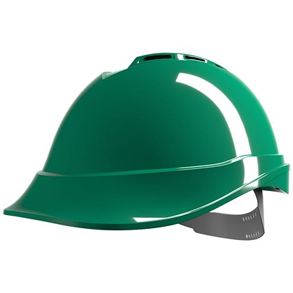 MSA V-Gard 200 Vented Safety Helmet, Green MSA V-Gard 200 Vented Safety Helmet, Green