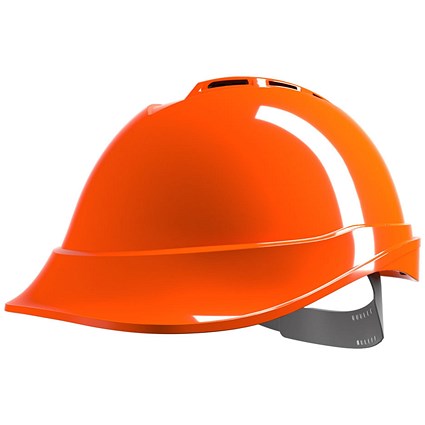 MSA V-Gard 200 Vented Safety Helmet, Hi Vis Orange MSA V-Gard 200 Vented Safety Helmet, Hi Vis Orange
