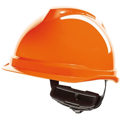 MSA V-Gard 520 Peakless Safety Helmet, Orange MSA V-Gard 520 Peakless Safety Helmet, Orange