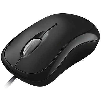 Microsoft Basic Mouse, Wired, Black