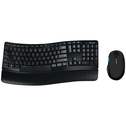 Microsoft Sculpt Comfort Keyboard and Mouse Set, Wireless, Black