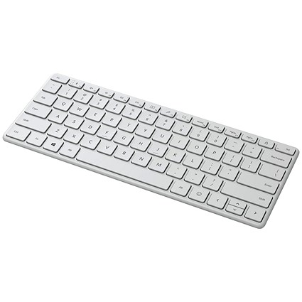 Microsoft Designer Compact Keyboard, Bluetooth and Wireless, White