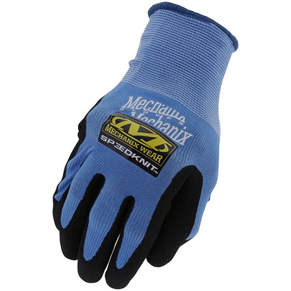 Mechanix Speedknit Coolmax Gloves, Blue/Black, 2XL