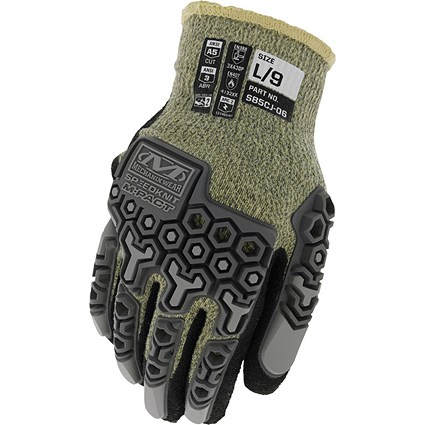 Mechanix Speedknit M-Pact Arc Flash Gloves, XL
