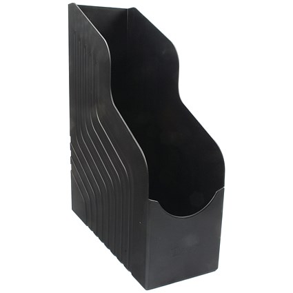 Avery Jumbo Plastic Magazine File, Black
