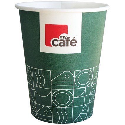 MyCafe Single Wall Non-Plastic Cups 250ml (Pack of 50)