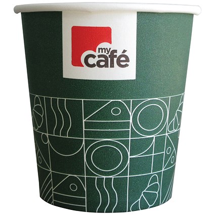MyCafe Single Wall Non-Plastic Paper Cups 180ml (Pack of 50)