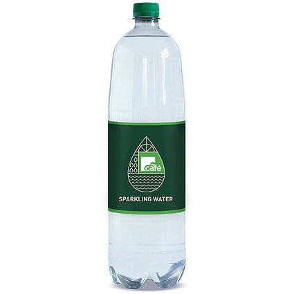 MyCafe Sparkling Water, Plastic Bottles, 1.5 Litres, Pack of 12