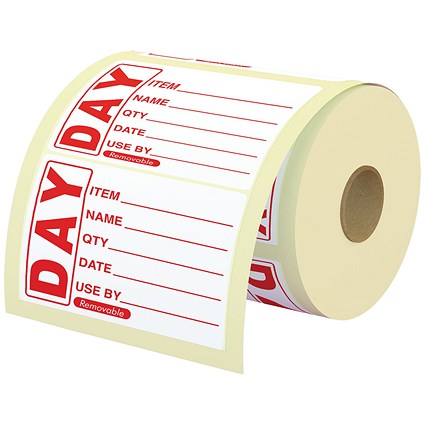 MyCafe Food Label Use By 25x25mm Removable Pack of 1000 MYC10627