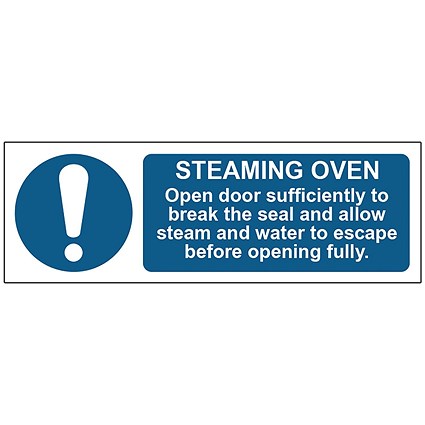 MyCafe Steaming Oven Sign 1.2mm PP 300x100
