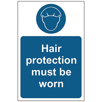 MyCafe Hair Protection Must Be Worn Sign 1.2 PP 200x300
