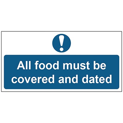 MyCafe All Food Covered and Dated Sign Vnl 100x200