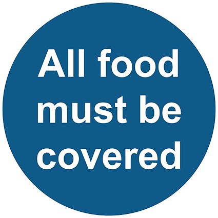 MyCafe All Food Covered Sign Self Adhesive Vnl 100x100