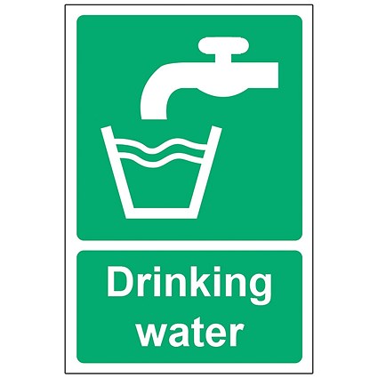 MyCafe Drinking Water Sign Self Adhesive Vnl 100x150