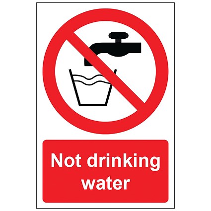 MyCafe Not Drinking Water Sign Self Adhesive Vnl 100x150