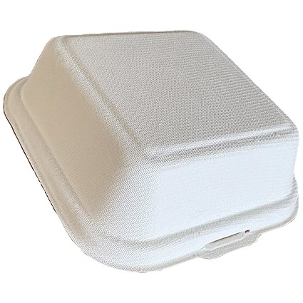 MyCafe Bagasse Burger Box 6x6 Inch Pack of 500